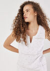 Cotton Broderie Shift Mini Dress, White, large