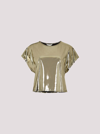 Foil Cropped T-Shirt
