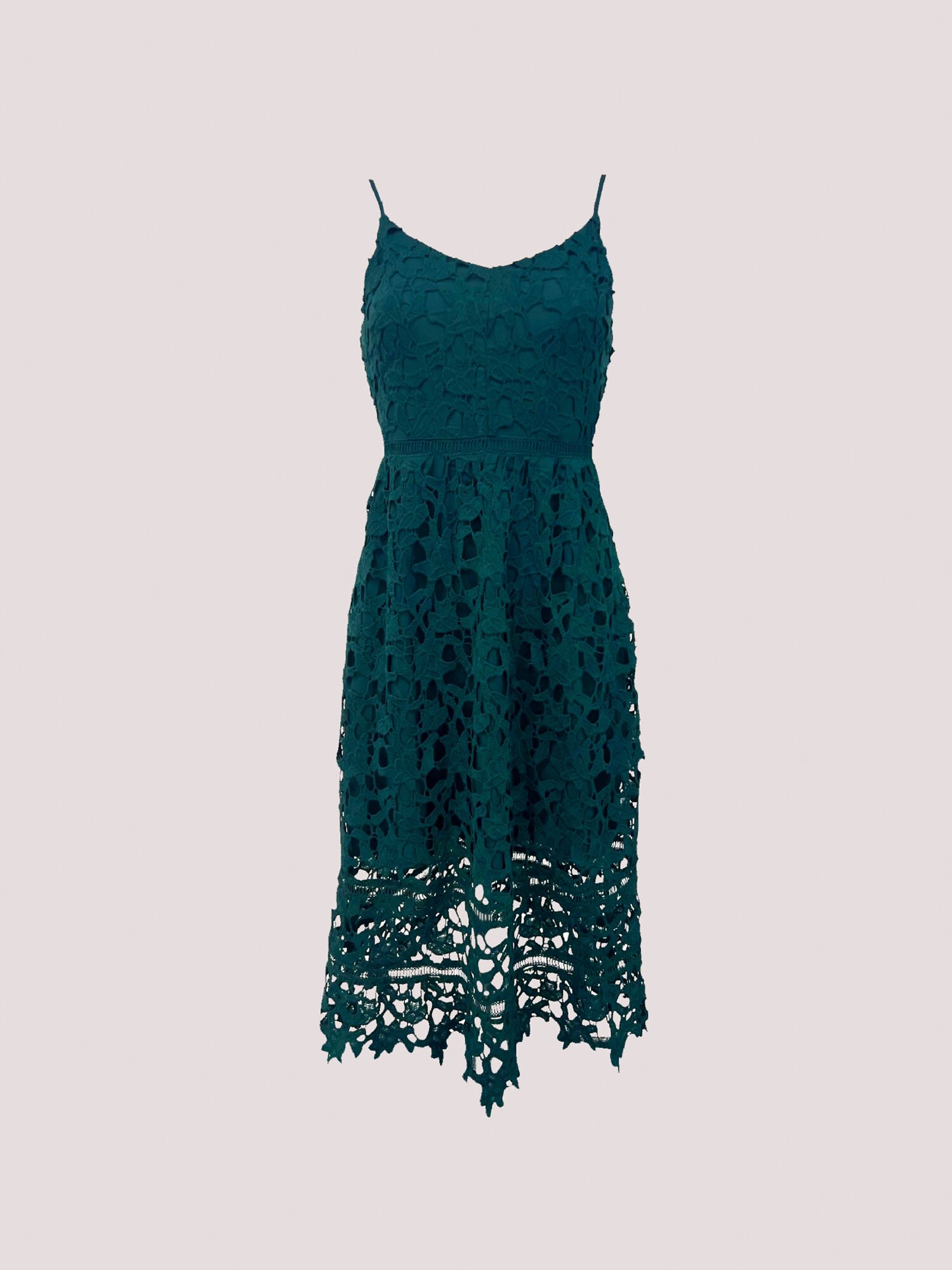 Astr the label lace midi dress hunter green clearance