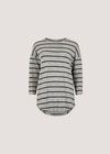 Soft Touch Stripe Top, Grey, large