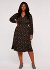 Curve Flower Stem Dress, Yellow, large