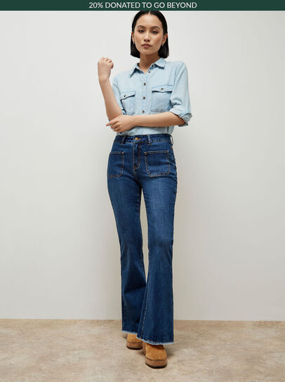 Lucia Retro High-Rise Flare Jeans