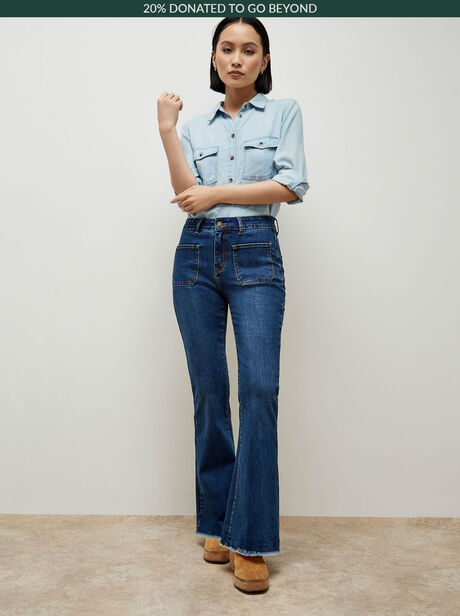 Lucia Retro-High-Rise-Flare-Jeans