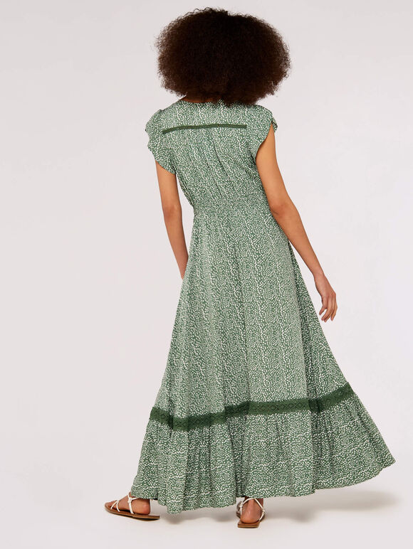 Crochet Maxi dress, Green, large