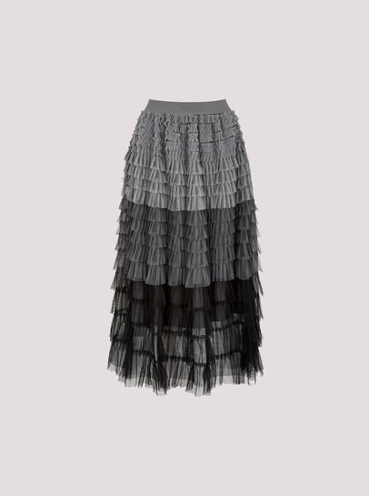 Ombre Tulle Midaxi Skirt