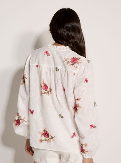 Floral Embroidered Blouse