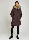 Reversible Puffer Jacket, Burgundy, large