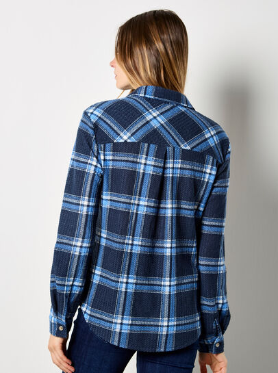 Waffle Knit Classic Check Shirt