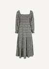 Ditsy Floral Smocked Midi Dress, Green, large