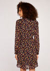 Ditsy Floral Mini Dress, Burgundy, large