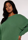 Curve Batwing Jumper, Teal, large
