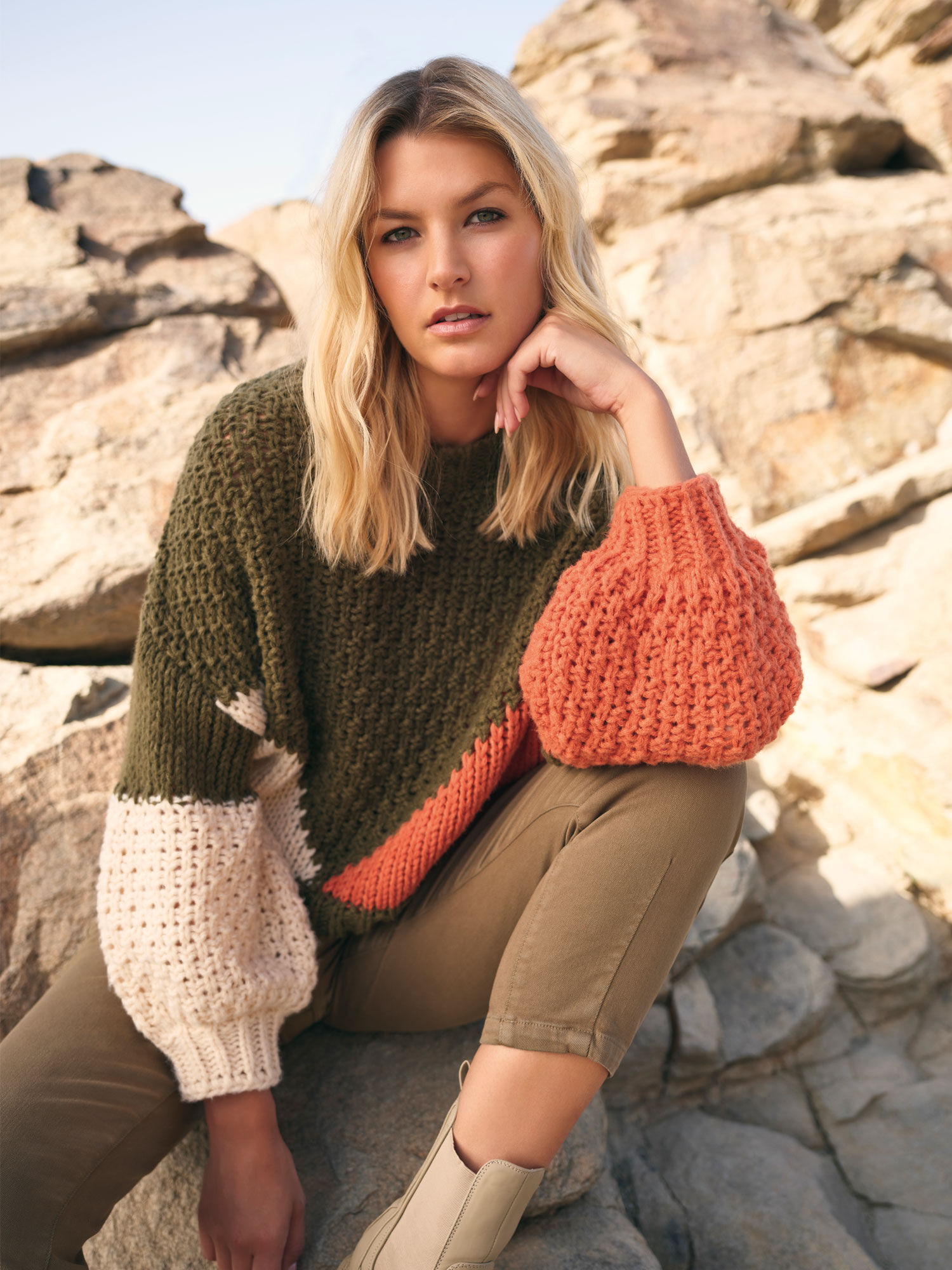 Large knit jumper cheap