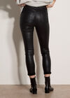 Glitter Snakeskin Skinny-Fit Jeans, Black, large