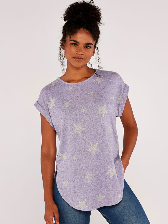 Star T-Shirt, Lilac, large
