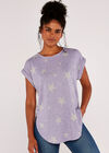 Star T-Shirt, Lilac, large