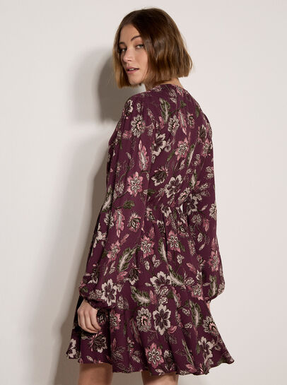 Floral Ruffle Mini Dress