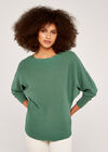 Clean Look Batwing Jumper, Teal, large