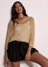 Gold Shimmer Lightweight Jumper, Gold, large