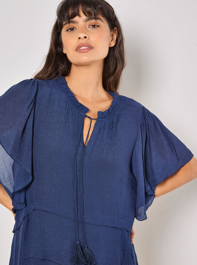 Ruffle Tiered Tunic Top