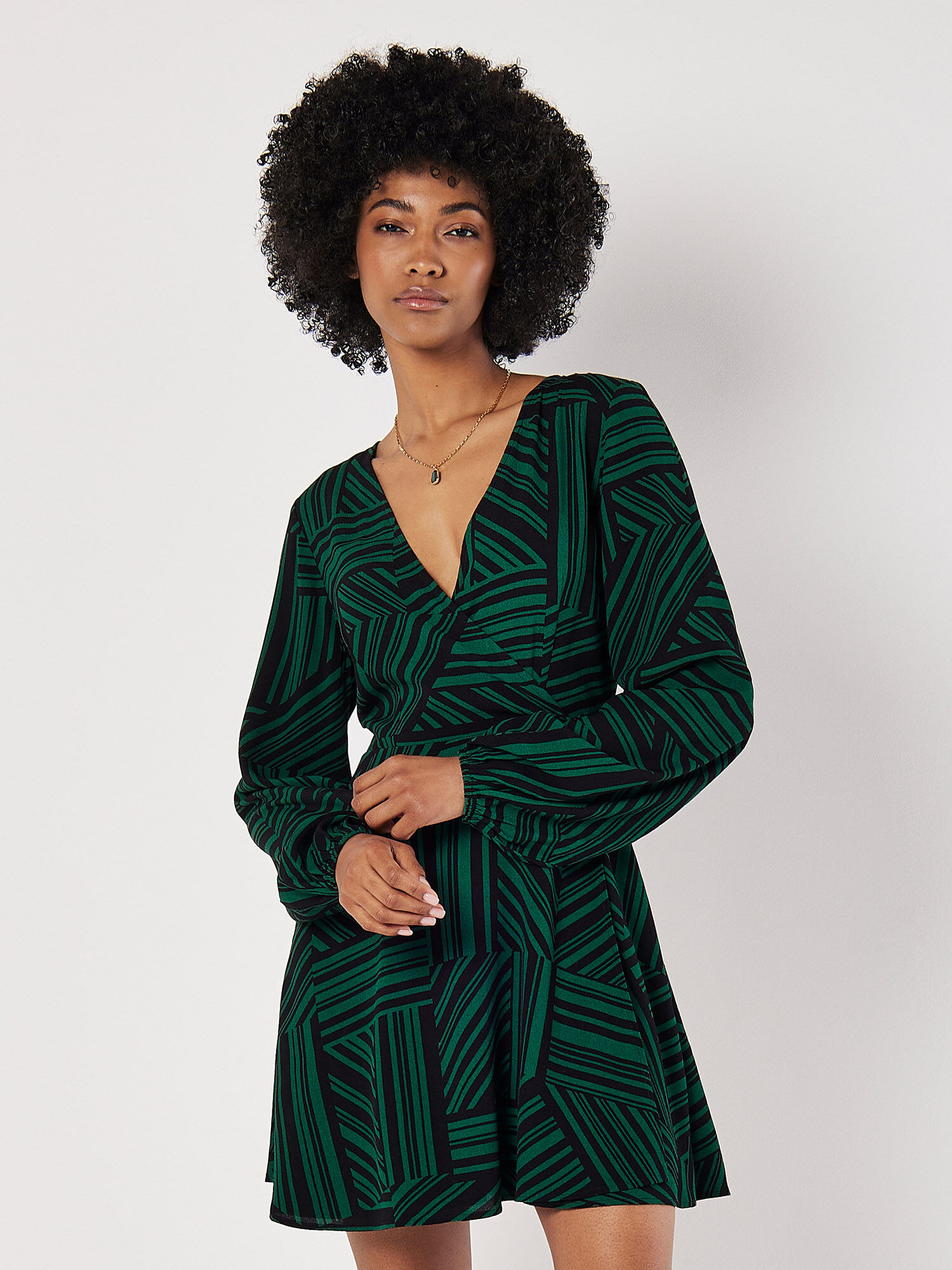 Robe portefeuille rayée cheap