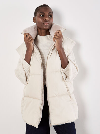 Reversible Oversized Puffer Gilet