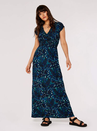 Cheetah Smocked Maxi Dress
