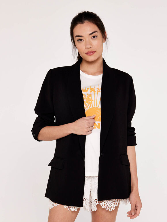 Boyfriend Blazer, Black, large