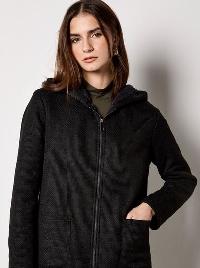 Tweed Fleece Lined Jacket