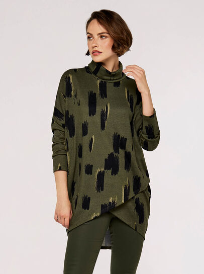 Paintstroke Wrap Tunic