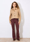 Suedette Cropped Jacket, Stone, large