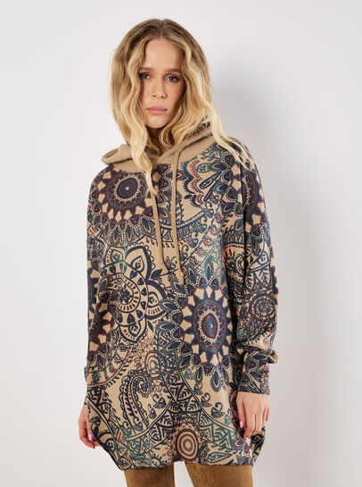 Mandala Hooded Tunic Jumper