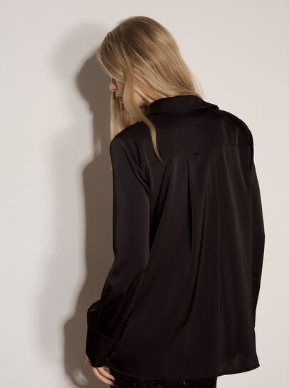 Oversized Satin Shirt
