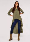 Herringbone Jacquard Shirt, Khaki, large