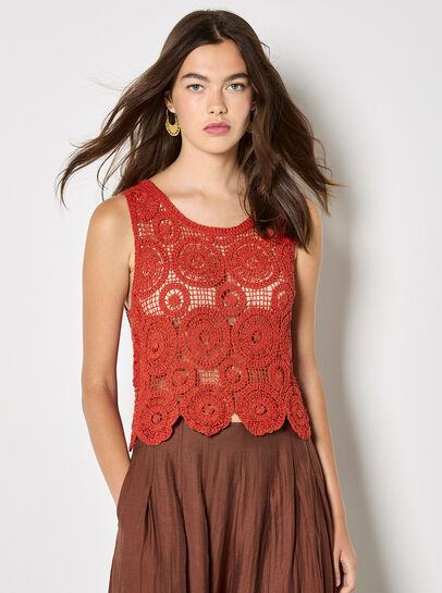 Crochet Circles Crop Top