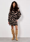 Zebra Print Jumper, Black, large