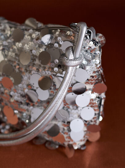 Sequinned Shoulder Bag
