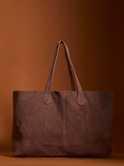 Soft Suede Large Tote Bag