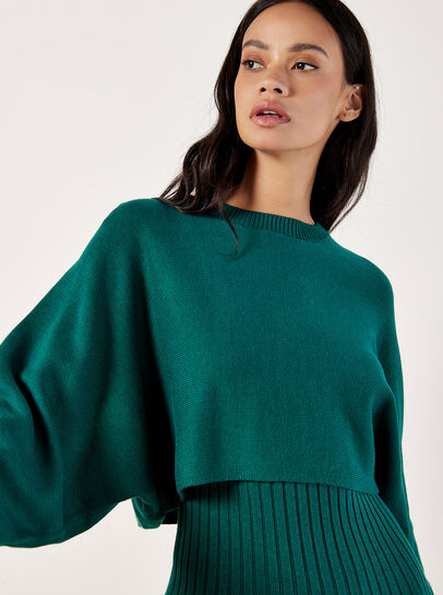 Cropped Batwing Jumper