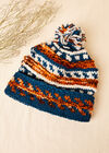 Hand Knitted Wool Beanie Hat, Assorted, large