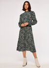 Brush Spot Dress, Green, large