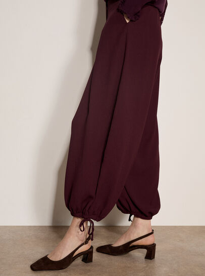 Wide-Leg Balloon Trousers