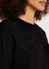 Star Heatsealed Jumper, Black, large