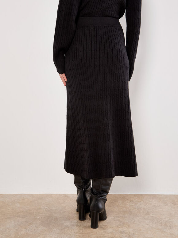Fine Knit Cable Jumper & Skirt Co-ord Set, , large