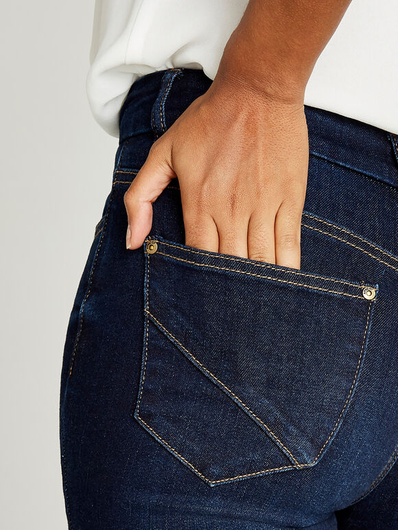 Blue Skinny Fit Pocket Jeans, Blue, large