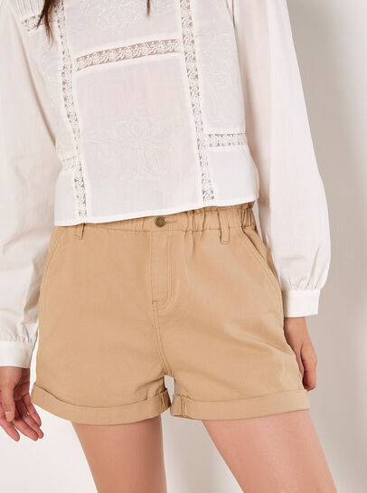 Denim Turn Up Shorts