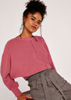 Centre Seam Jumper, Coral, large