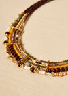 Multistring beaded necklace, Assorted, large
