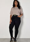 Curve Grace High-Waist Jeggings, Black, large