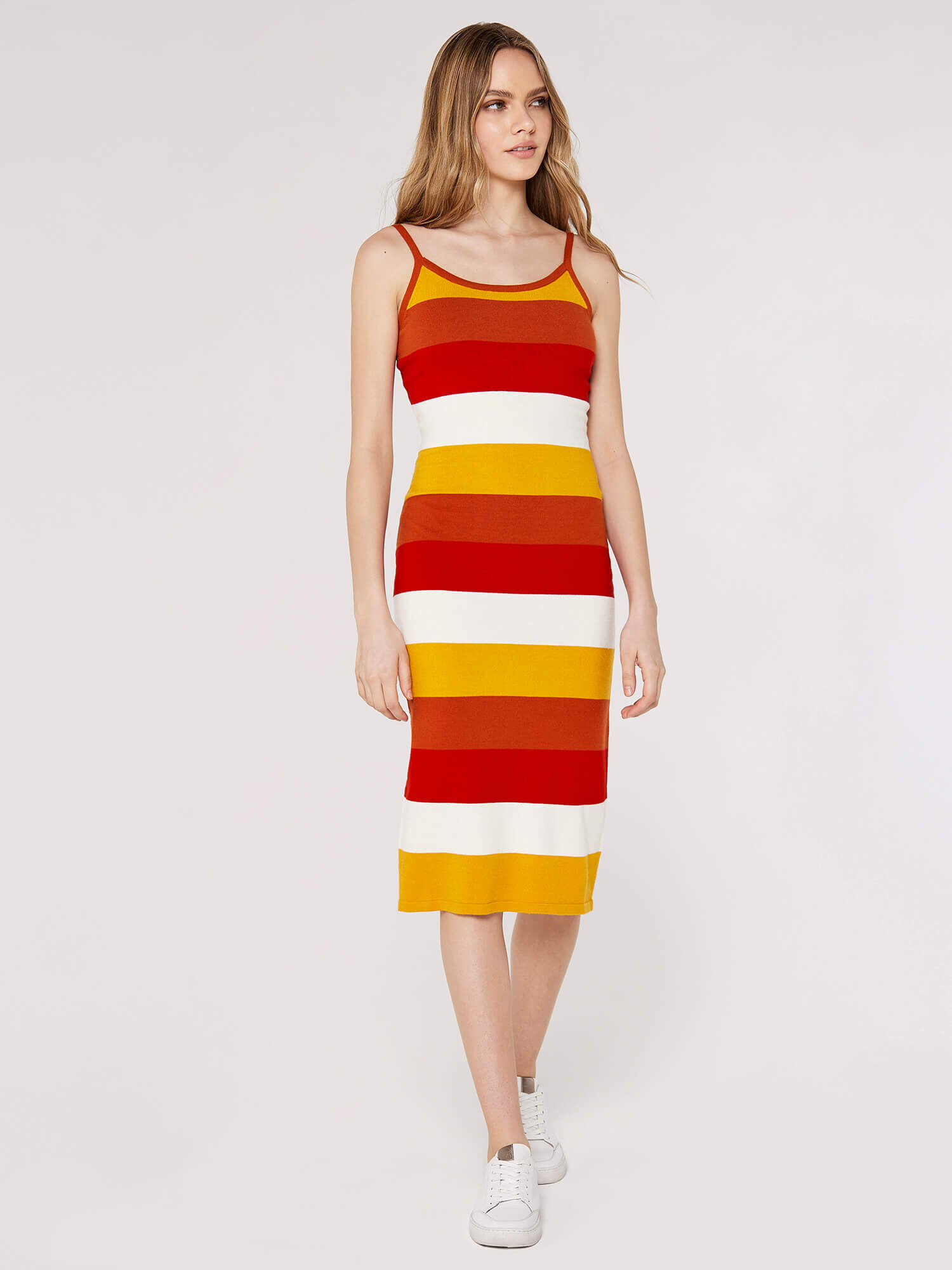 Apricot new arrivals striped dress