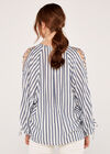 Stripe Tie Top, Blue, large